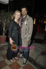 Sally Potter meets Anil Kapoor on the sets of No Problem in Filmcity, Mumbai on 10th March 2010 (3).JPG